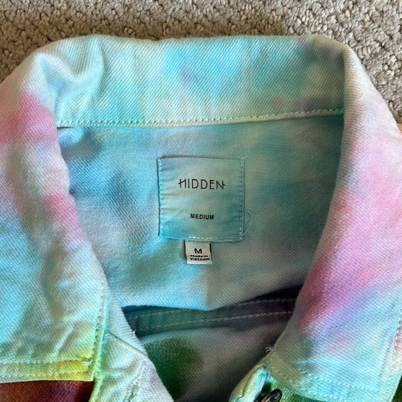 HIDDEN Hand-Dyed Tie Dye Jacket - Picture 3 of 4
